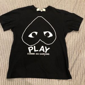Comme des Garçons Play Upside Down Heart Tee